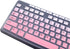 Ultra Thin Desktop PC Silicone Clear Keyboard Cover, Compatible with Logitech MK295 MK275 MK270, Gradient Pink