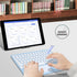 Bluetooth Keyboard,10-inch Wireless Bluetooth Keyboard with Touchpad for iPad Ultra-Slim Small Portable Rechargeable Keyboard with Trackpad for iPad iPhone Tablet Android Phone PC Computer Mac(Blue)
