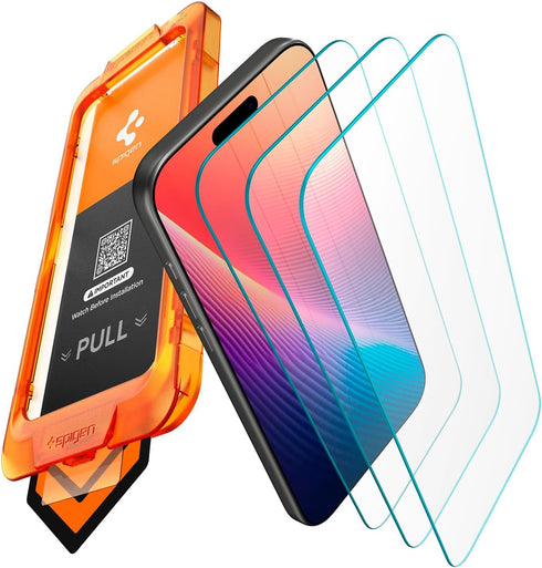Spigen AlignMaster S Tempered Glass Screen Protector Guard for iPhone 17 Pro
