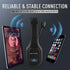 Wireless Headset with Microphone, Single-Ear Headphone, Adjustable Headband, Noise Isolation Mic for Home Office