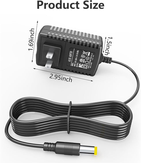 24V Charger for TOLOCO EM26 / AERLANG EM13 / Darkiron EM31 Massage Gun Replacement Power Cord Adapter
