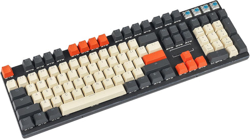 Carbon Miami PBT Double Shot Shine Through ANSI Backlit Keycaps for MX Mechanical Keyboards (Only Keycap)