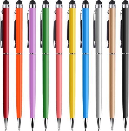 anngrowy Stylus Pen, Universal 2 in 1 Ballpoint Stylus for iPad, iPhone, Tablet, Laptops, Kindle, Samsung Galaxy