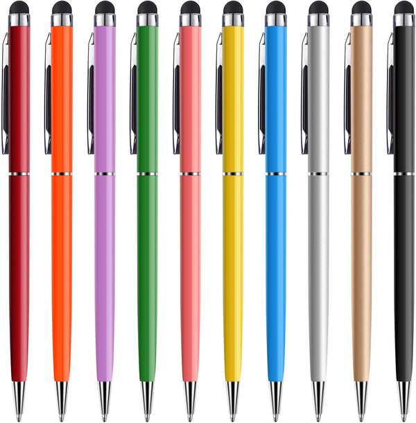 anngrowy Stylus Pen, Universal 2 in 1 Ballpoint Stylus for iPad, iPhone, Tablet, Laptops, Kindle, Samsung Galaxy
