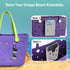 Silicone Phone Holder for Bogg Bags, Gray with 2 Hooks & 2 Carabiners, Soft Insert Case Cell Phone Holder for Tote Bag