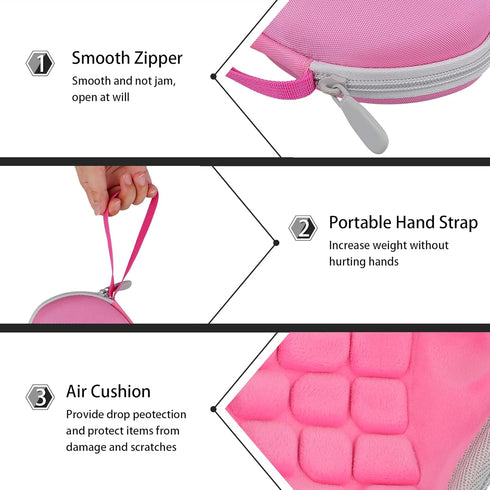 co2CREA Replacement Hard Case for Logitech MX Ergo/ERGO M575 Wireless Trackball Mouse in Pink