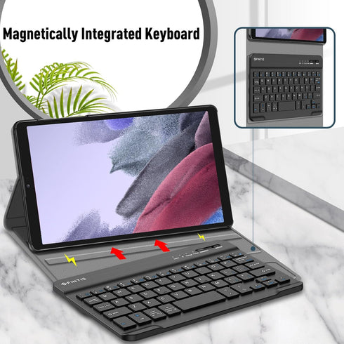 Fintie Keyboard Case for Samsung Galaxy Tab A7 Lite 8.7 Inch 2021 Model, Slim Lightweight Stand Cover with Detachable