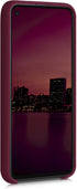 kwmobile Case Compatible with Google Pixel 4a, TPU Silicone Phone Cover with Soft Finish - Rhubarb Red