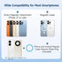 NibulaSpark 67" Magnetic Phone Tripod for iPhone MagSafe, Selfie Stick for iPhone with Metal Back Mount for Power Bank