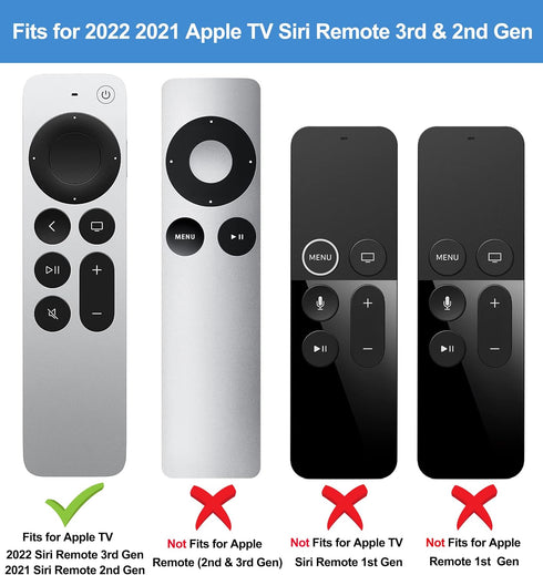 TOKERSE 4K 2022 3rd 2021 2nd Glow Case Compatible with Apple TV HD Siri Remote Gen and Gen - Glow in The Dark Silicone