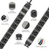 JUNNUJ Heavy Duty Power Strip Wall Mount, 20 Amp Surge Protector with 8 Outlets and 6FT Extension Cord