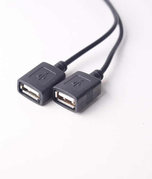 Auto Vehicle Direct Wire Charger, 12V 24V to 5V Dual USB Charging Cable, Hard Wired Step Down Converter for Dash Camera