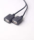 Auto Vehicle Direct Wire Charger, 12V 24V to 5V Dual USB Charging Cable, Hard Wired Step Down Converter for Dash Camera