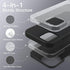 JETech Silicone Case for iPhone 12 Mini 5.4-Inch, Silky-Soft Touch Full-Body Protective Case, Shockproof Cover (Black)