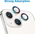 iPhone 15 & 15 Plus Camera Lens Protector - 9H Tempered Glass, Shockproof Metal Ring, Anti-Scratch - 2 Pcs Colorful
