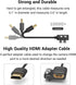 SMALLRIG Ultra-Slim 4K Adapter Cable (A to A), Female to Male Type A, 4K@60HZ for BMPCC 4K & 6K