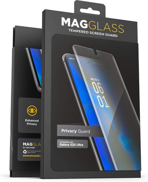 magglass Galaxy S20 Ultra Privacy Screen Protector - Anti Spy Fingerprint Resistant Tempered Glass Guard for Samsung