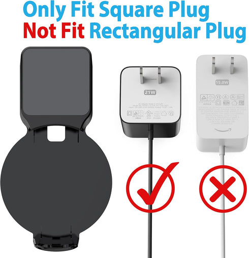 Maxonar Echo Dot Wall Mount Holder, Space-Saving Accessories for 3rd Generation Dot Smart Speakers, Built-in Cable