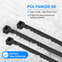 MasiStranth 2000 4+6+8+10+12 Inch PCS Zip Ties Assorted Sizes Self-locking Nylon Cable ties Outdoor, UV Resistant Wire
