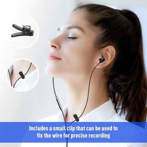 USB Headphone for PC Laptop Wired Earbuds, Computer Headset with Microphone Volume Control Mute Button, Lightweight