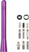 Votex - Made in USA - 4 Inch Purple Aluminum Antenna - Stainless