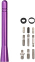 Votex - Made in USA - 4 Inch Purple Aluminum Antenna - Stainless