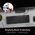 Macally Wired Full Size Keyboard, Quiet USB Keyboard for PC Desktop and Laptop, Comfortable for Typing