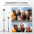 Sensyne 72" Phone Tripod, Extendable Tripod for iPhone & Selfie Stick with Detachable Phone Holder & Wireless Remote,