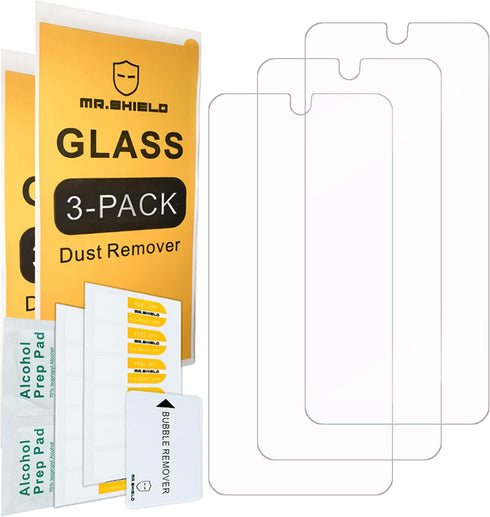 Mr.Shield Screen Protector for BLU G33 - 3-Pack, Tempered Glass, Japan Glass with 9H Hardness