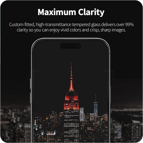PATCHWORKS ITG Pro Plus Screen Protector for iPhone 14 Pro (6.1 inch) - Crystal Clear Tempered Glass