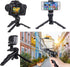 Walway 1/4" Foldable Mini Table Tripod Stand Hand Grip with Screw Compatible with Gopro/Smartphones/Compact Cameras
