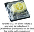 GATERON KS-33 Low Profile Banana Keyboard Switches, Tactile 65gf 3 Pin RGB LED Factory Pre-lubed for MX Mechanical Keyboard (35PCS)
