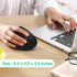 Ergonomic Optical Wireless Mouse Stylish Rechargeable 2.4G Optical Vertical Mice Cordless Mouse with USB Receiver, 800/1200 /1600 DPI, 5 Buttons for Laptop,PC,Mac,Computer