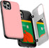 GOOSPERY Card Holder Wallet Case for iPhone 12/12 Pro (2020), Protective Dual Layer Bumper - Pink