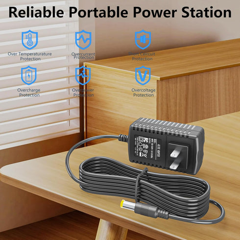 24V Charger for TOLOCO EM26 / AERLANG EM13 / Darkiron EM31 Massage Gun Replacement Power Cord Adapter
