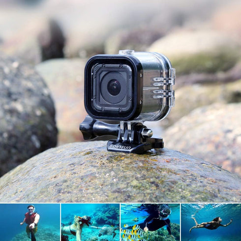 60m Waterproof Dive Housing Case - Bracket Accessories for GoPro Hero 5 Session, Hero 4 Session Cameras