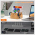 Pezin & Hulin Bamboo Charging Station Organizer for Multiple Devices, Desktop Docking Station with 5 Cables, NO Charger