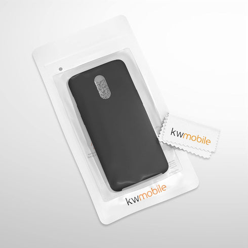kwmobile Case Compatible with OnePlus 6T - TPU Silicone Phone Cover with Soft Finish, Black