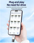 Lightning to USB TF Adapter Micro SD Card Reader for iPhone 14 13, Apple MFI Certified Dongle for Samsung OTG