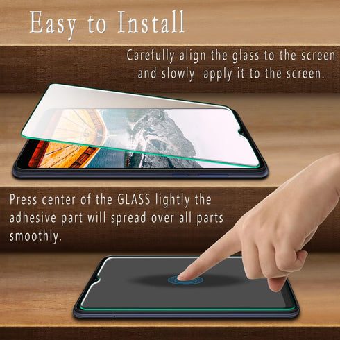 HPTech Screen Protector (2 Pack) for Motorola Moto G Pure, Tempered Glass, Easy to Install, Anti Scratch