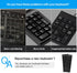 CaseBuy 2PCS Keyboard Number Stickers, Keyboard Number Pad Replacement Stickers Universal for Wireless Numeric Pad