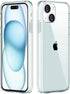 FanTEK Compatible with iPhone 15 6.1 Inch Case, Soft Clear Crystal TPU Phone
