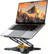 JCZT Adjustable Laptop Stand, 360 Rotating Base Ergonomic Computer Stand, Foldable Laptop Stand