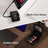 BUDI 8 16/15/14/13/12/11/Pro Micro SD Memory Card Reader with Slots TF-Styled Memory Card Storage Case Supports USB