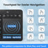 Multi-Device Wireless Bluetooth Keyboard with Touchpad, TV Keyboard with Multi-Touch Trackpad for Windows, Android,