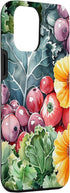 Kale Flower Watercolor Pattern Merch 15 iPhone Plus Kale Flower Watercolor Pattern Graphic Case