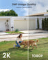 ieGeek Wireless Outdoor Security Cameras, 2K 3MP Battery Powered WiFi with Spotlight & Siren Alarm, 2-Way Audio, Color