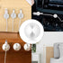 9 Pcs White Adhesive Cable Clips, Charger Cord Holder for Nightstand, Desk, Phone Charger, Home, Office
