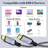 1FT, 3.2 2X2 8K 20Gbps 100W 15/16 1FT) Tan QY USB C Cable USB C Gen Cable, Monitor Video Output, High Speed Data