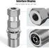 Heavy Duty CB Antenna Stud Mount Adapter - Copper Nickel Plated with SO-239 Connector for 3/8 x 24 Threads